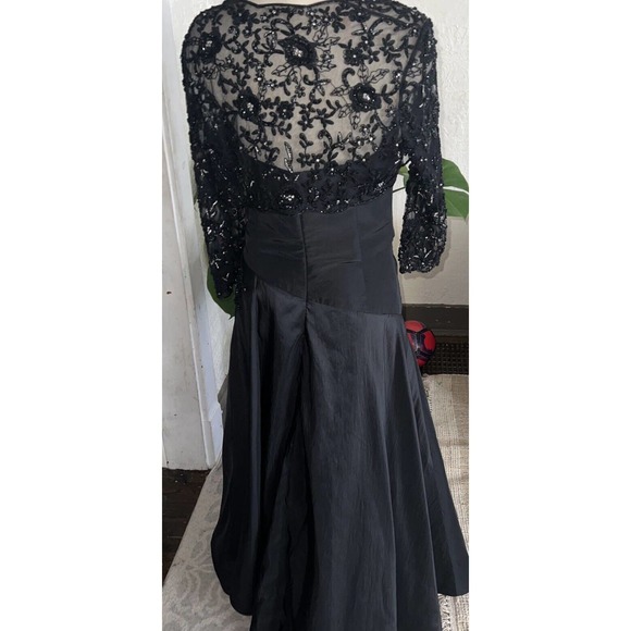 Montage Mon Cheri Formal Gown Beaded Dress And Jacket Bolero Set Formal 8 Med - Picture 8 of 13